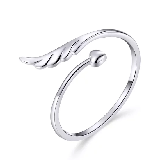 (afbeelding voor) Pandora Style Engel vleugel Open Ring - SCR567