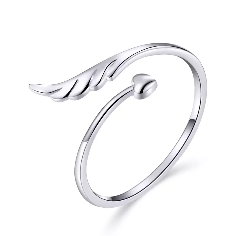 (afbeelding voor) Pandora Style Engel vleugel Open Ring - SCR567