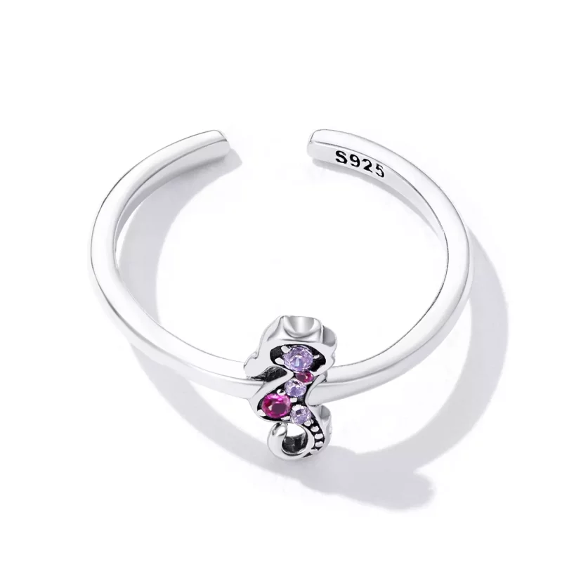 (afbeelding voor) Pandora Style Exquise Zeepaardje Open Ring - SCR816 - Bekijken 4