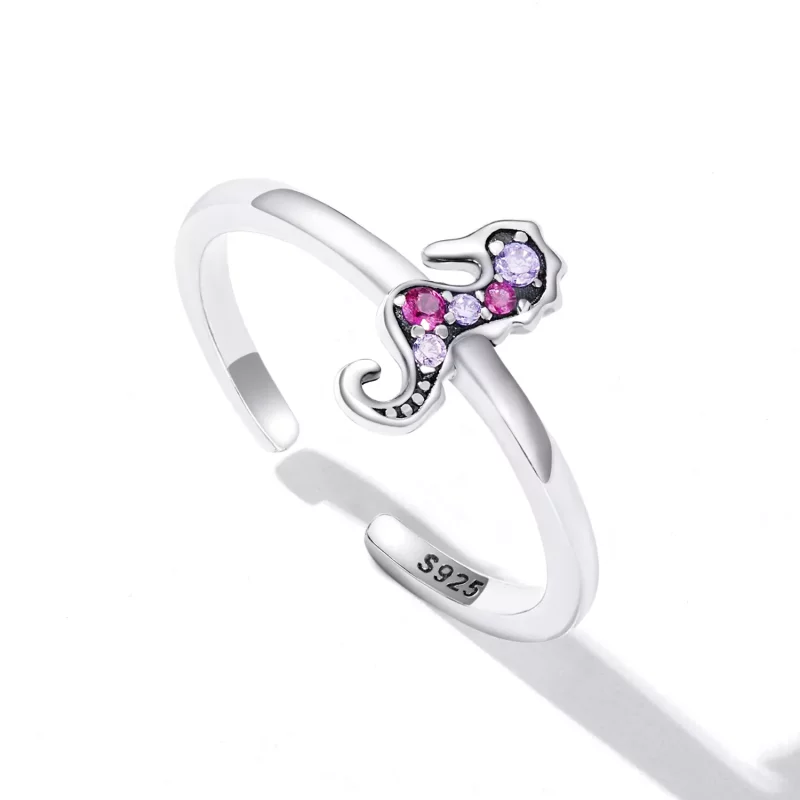 (afbeelding voor) Pandora Style Exquise Zeepaardje Open Ring - SCR816 - Bekijken 5