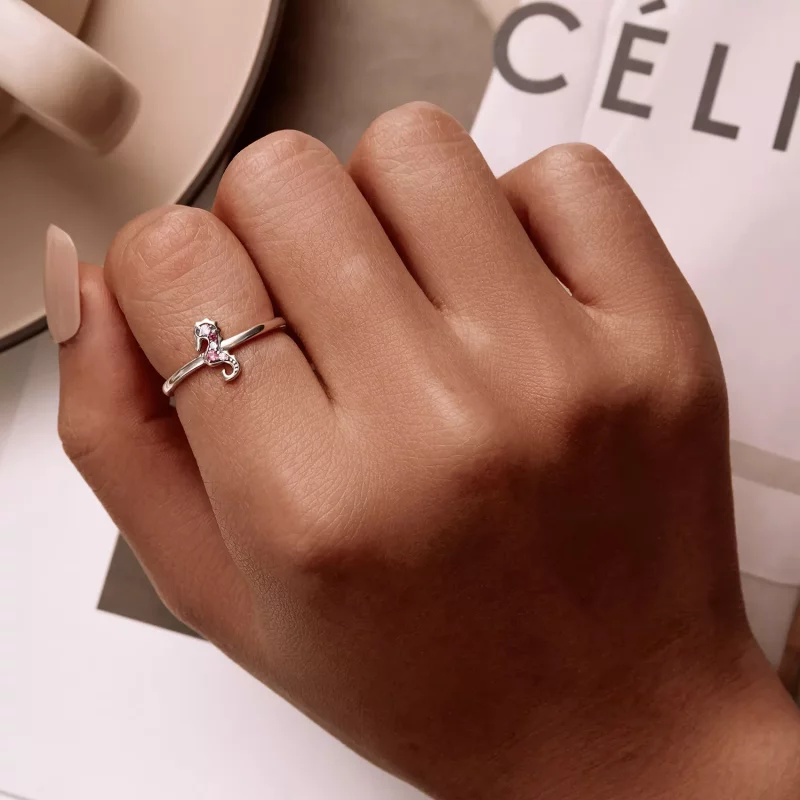 (afbeelding voor) Pandora Style Exquise Zeepaardje Open Ring - SCR816 - Bekijken 6