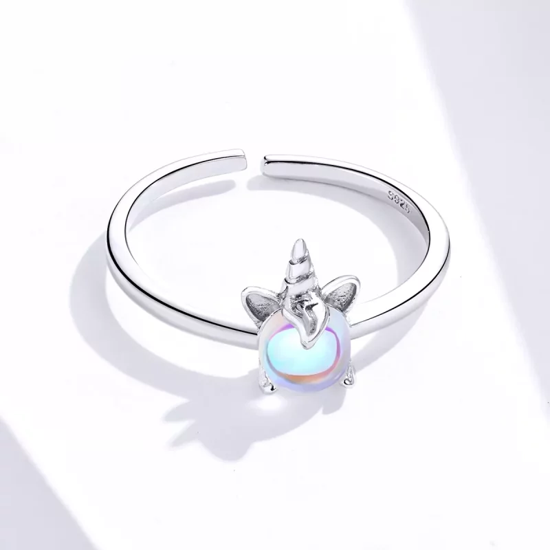 (afbeelding voor) Pandora Style Fancy Eenhoorn Open Ring - SCR642 - Bekijken 3