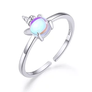(afbeelding voor) Pandora Style Fancy Eenhoorn Open Ring - SCR642
