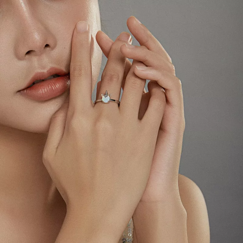 (afbeelding voor) Pandora Style Fantasie Eenhoorn Open Ring - SCR684 - Bekijken 6