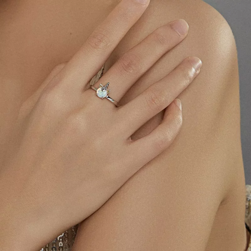 (afbeelding voor) Pandora Style Fantasie Eenhoorn Open Ring - SCR684 - Bekijken 7