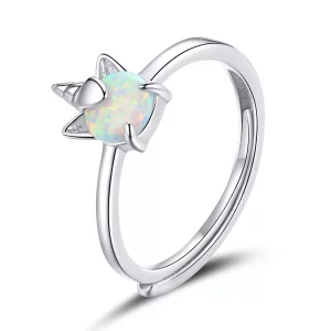 (afbeelding voor) Pandora Style Fantasie Eenhoorn Open Ring - SCR684