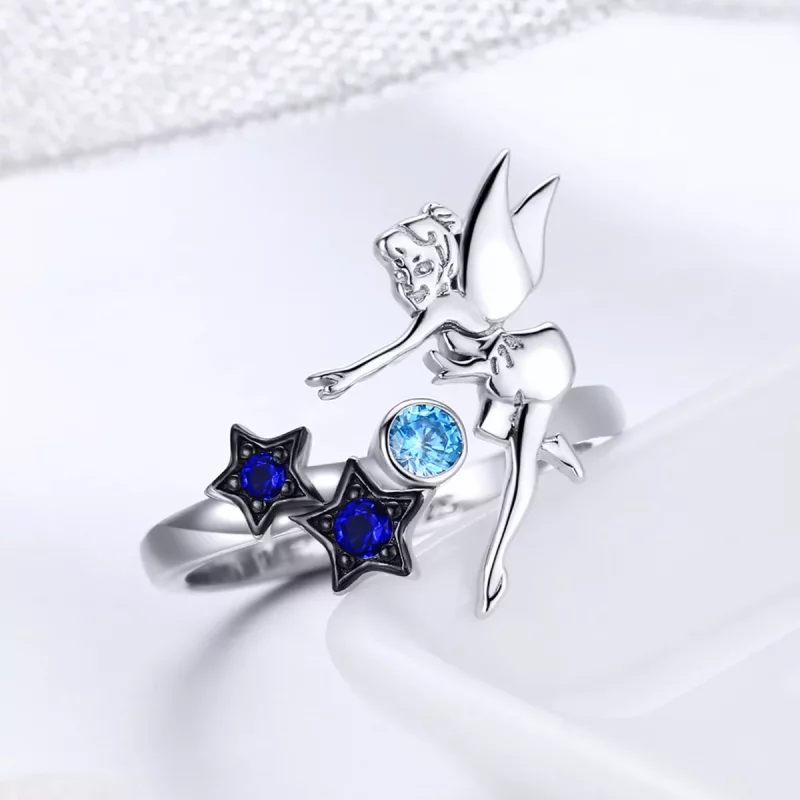 (afbeelding voor) Pandora Style Fee van de nacht Open Ring - SCR349 - Bekijken 3