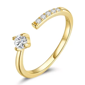 Pandora Style Franse eenvoud Open Ring - BSR203 (afbeelding voor) Pandora Style Franse eenvoud Open Ring - BSR203