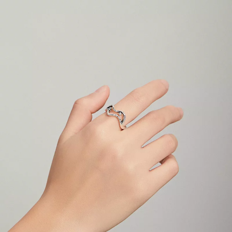 (afbeelding voor) Pandora Style Galaxy Sterren Open Ring - SCR710 - Bekijken 5