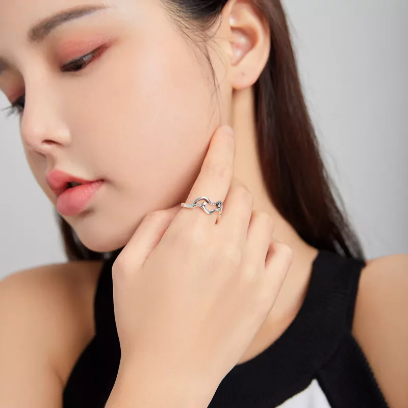 (afbeelding voor) Pandora Style Galaxy Sterren Open Ring - SCR710 - Bekijken 6