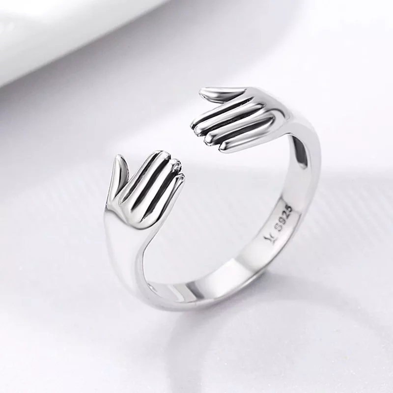 (afbeelding voor) Pandora Style Geef me een knuffel Open Ring - SCR136 - Bekijken 4