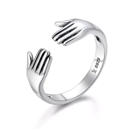 (afbeelding voor) Pandora Style Geef me een knuffel Open Ring - SCR136