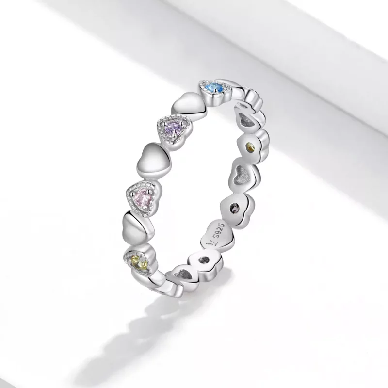 (afbeelding voor) Pandora Style Gekruiste harten Ring - SCR140 - Bekijken 2