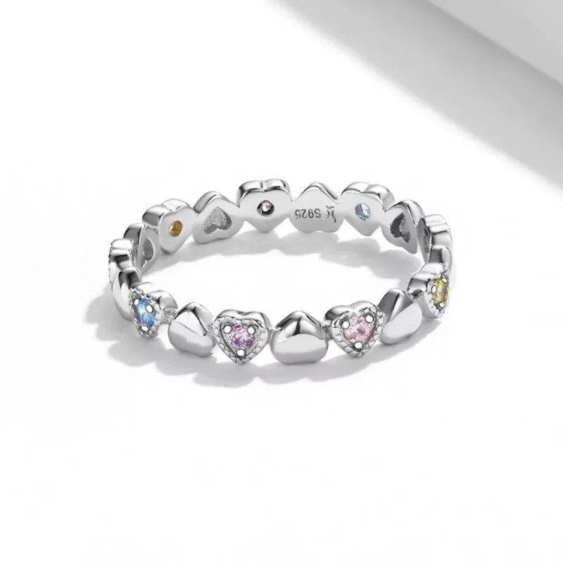 (afbeelding voor) Pandora Style Gekruiste harten Ring - SCR140 - Bekijken 3