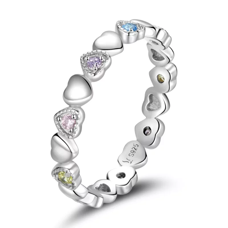 (afbeelding voor) Pandora Style Gekruiste harten Ring - SCR140 - Bekijken 5