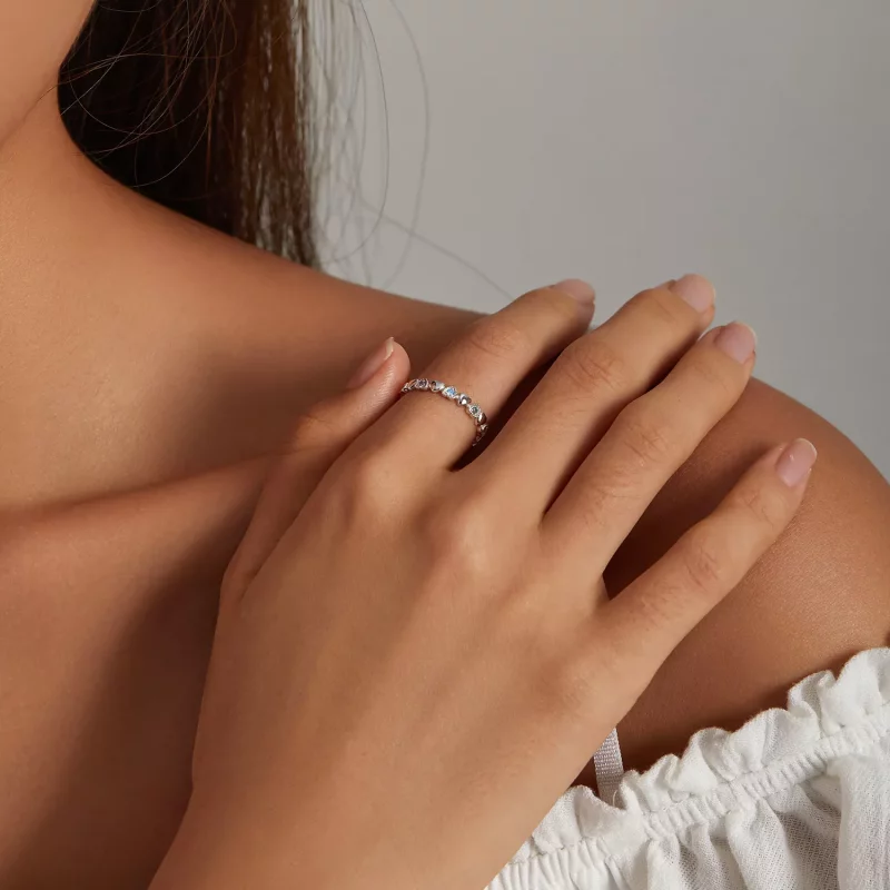 (afbeelding voor) Pandora Style Gekruiste harten Ring - SCR140 - Bekijken 6