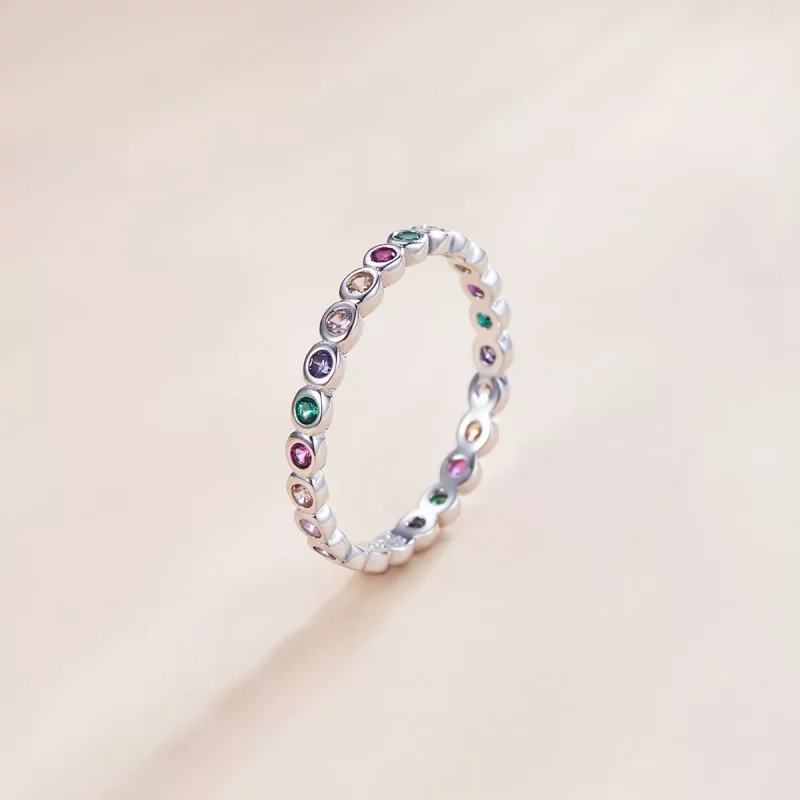 (afbeelding voor) Pandora Style Gelukkig Ring - SCR714 - Bekijken 2