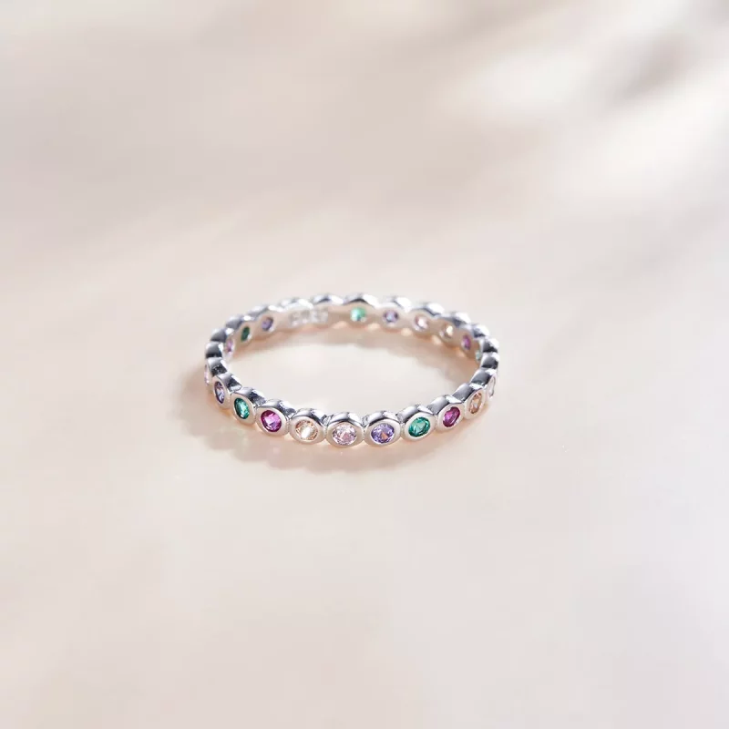 (afbeelding voor) Pandora Style Gelukkig Ring - SCR714 - Bekijken 3