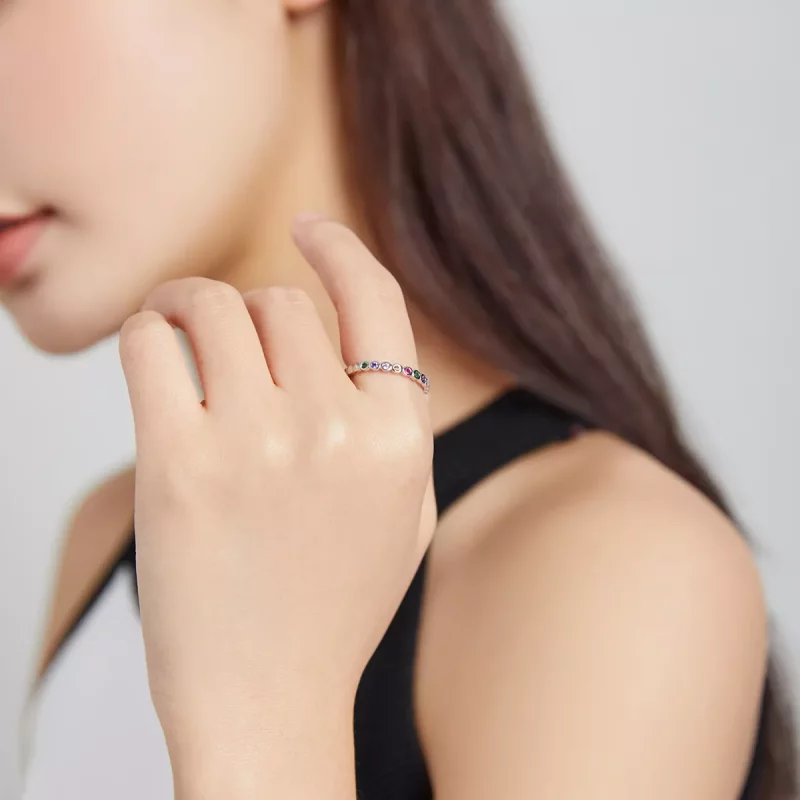 (afbeelding voor) Pandora Style Gelukkig Ring - SCR714 - Bekijken 6