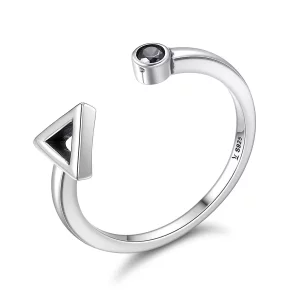 Pandora Style Geometrische beweging Open Ring - SCR144 (afbeelding voor) Pandora Style Geometrische beweging Open Ring - SCR144