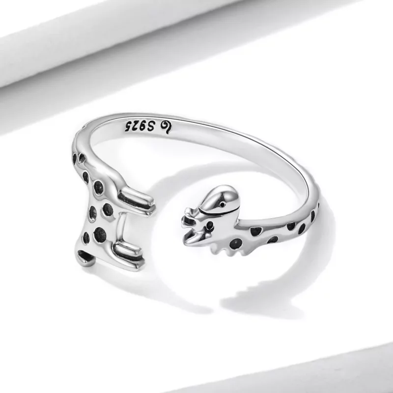 (afbeelding voor) Pandora Style Giraffe Open Ring - BSR228 - Bekijken 3