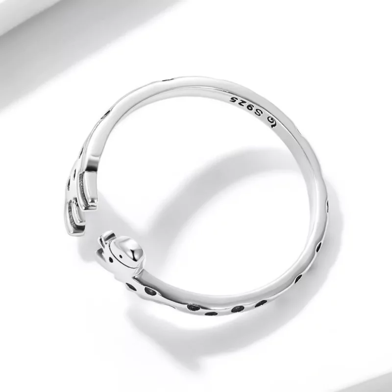 (afbeelding voor) Pandora Style Giraffe Open Ring - BSR228 - Bekijken 4