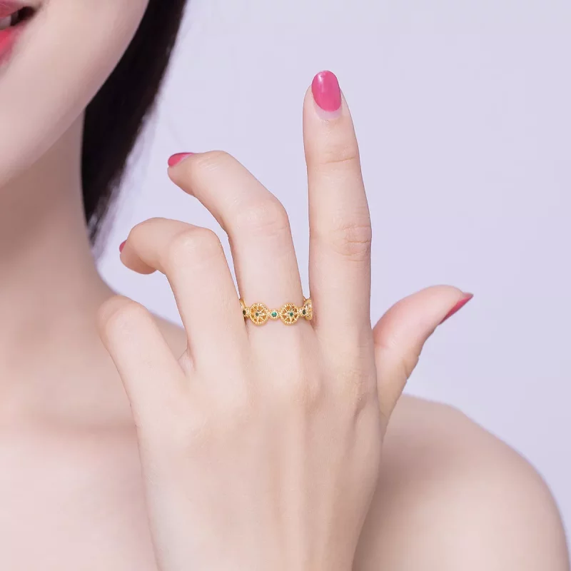 (afbeelding voor) Pandora Style Glanzende ster Open Ring - SCR518 - Bekijken 6