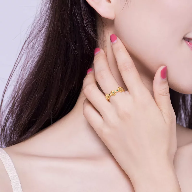 (afbeelding voor) Pandora Style Glanzende ster Open Ring - SCR518 - Bekijken 7