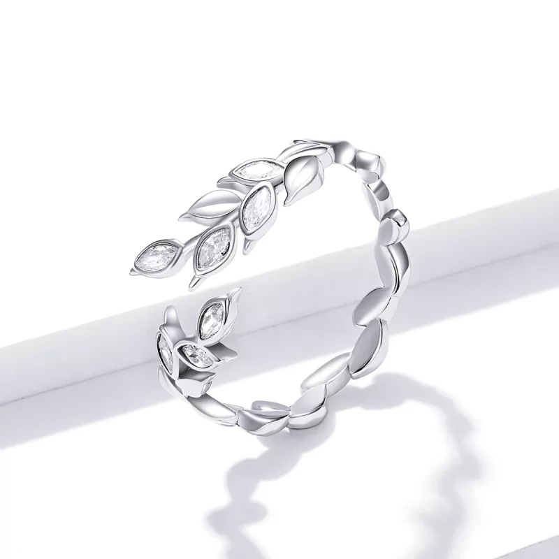 (afbeelding voor) Pandora Style Glanzende Tarwe Spike Open Ring - BSR135 - Bekijken 2
