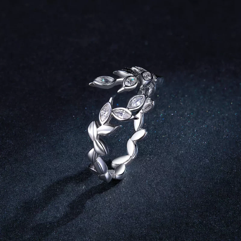 (afbeelding voor) Pandora Style Glanzende Tarwe Spike Open Ring - BSR135 - Bekijken 5