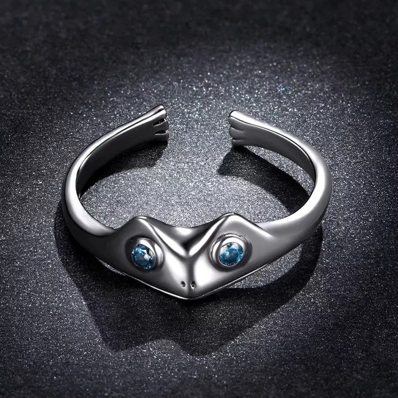 (afbeelding voor) Pandora Style Grappige Kikker Open Ring - BSR197 - Bekijken 5