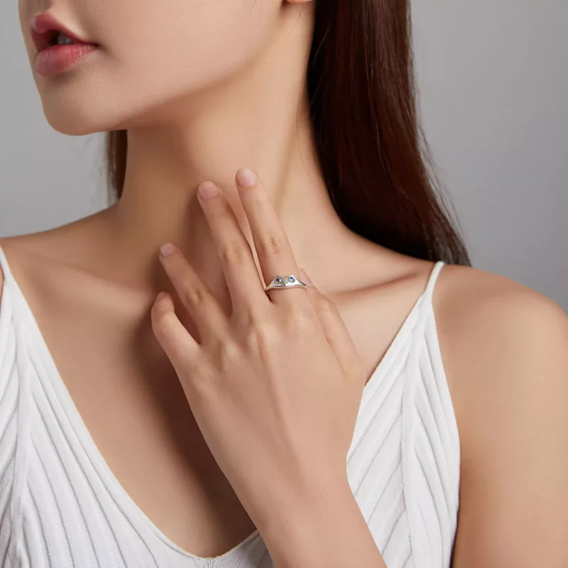(afbeelding voor) Pandora Style Grappige Kikker Open Ring - BSR197 - Bekijken 6