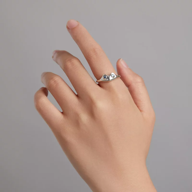 (afbeelding voor) Pandora Style Grappige Kikker Open Ring - BSR197 - Bekijken 7