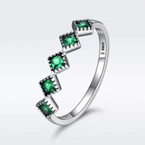 (afbeelding voor) Pandora Style Groen rijm Ring - SCR097