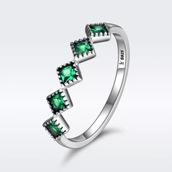 (afbeelding voor) Pandora Style Groen rijm Ring - SCR097