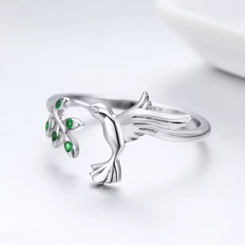 (afbeelding voor) Pandora Style Groeten van kolibries Open Ring - SCR323 - Bekijken 5