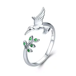 Pandora Style Groeten van kolibries Open Ring - SCR323 (afbeelding voor) Pandora Style Groeten van kolibries Open Ring - SCR323