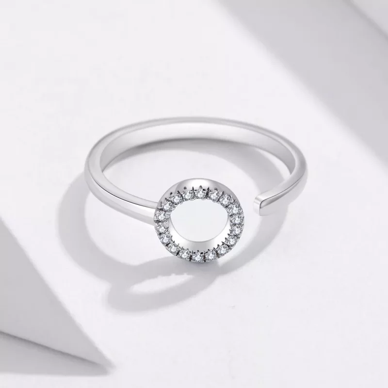 (afbeelding voor) Pandora Style Halo Open Ring - SCR545 - Bekijken 4