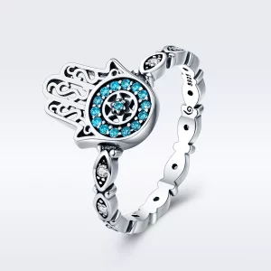 (afbeelding voor) Pandora Style Hamsahand Ring - SCR369