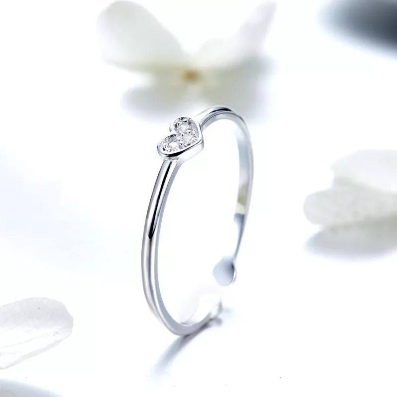 (afbeelding voor) Pandora Style Hart van Lady Open Ring - SCR491 - Bekijken 2