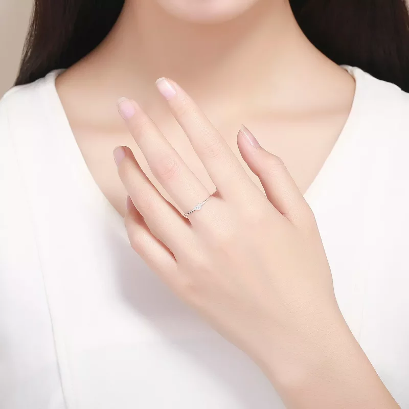 (afbeelding voor) Pandora Style Hart van Lady Open Ring - SCR491 - Bekijken 5