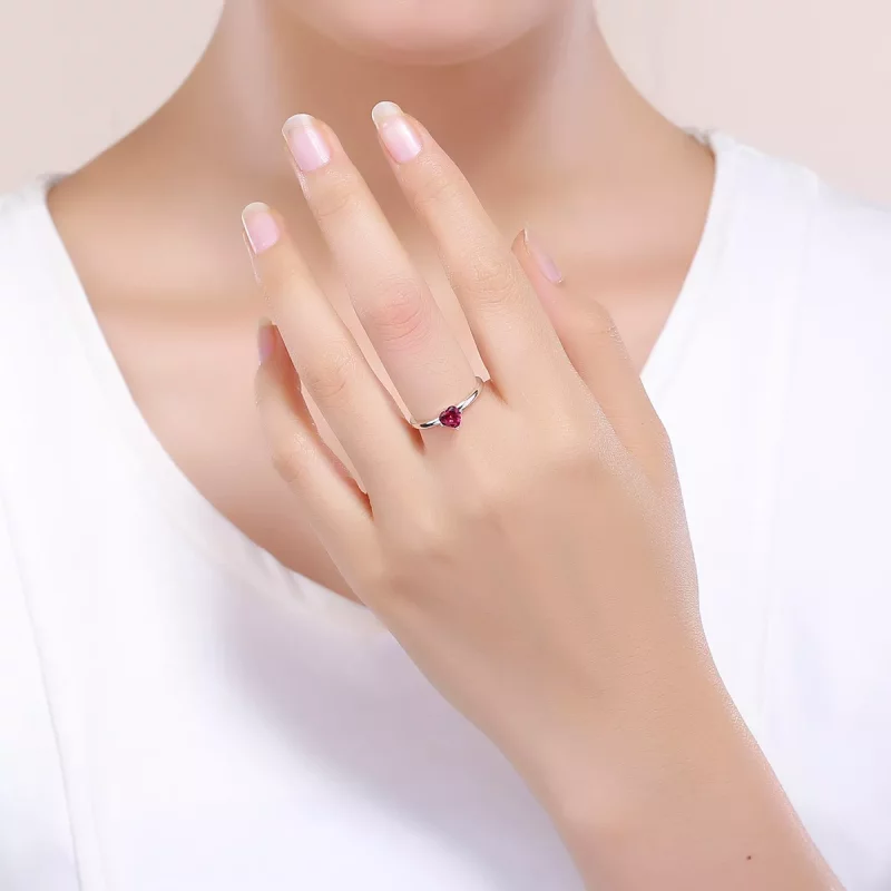 (afbeelding voor) Pandora Style Hartslag Ring - SCR389 - Bekijken 5