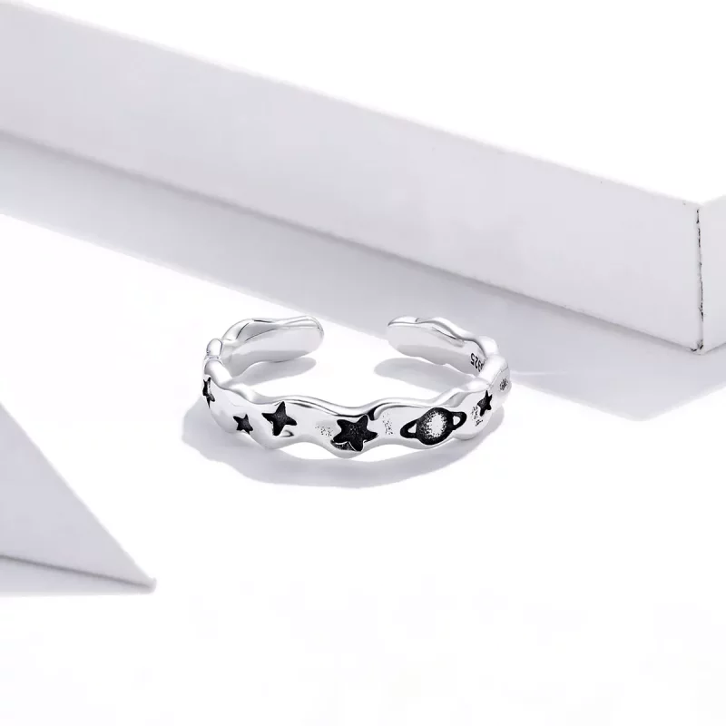 (afbeelding voor) Pandora Style hemelse sterren Open Ring - SCR678 - Bekijken 3