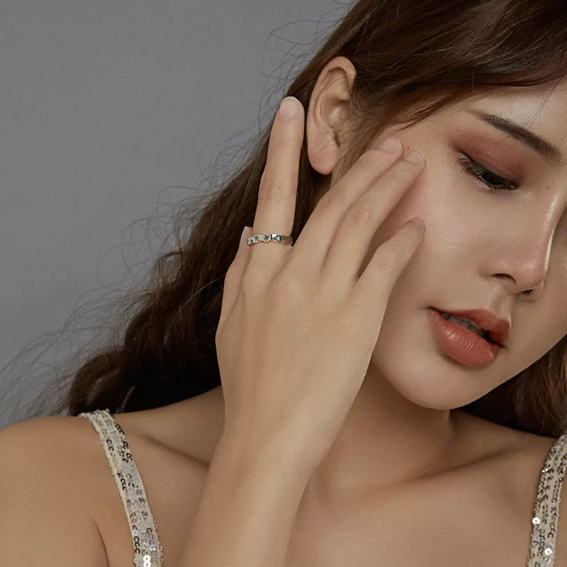 (afbeelding voor) Pandora Style hemelse sterren Open Ring - SCR678 - Bekijken 6