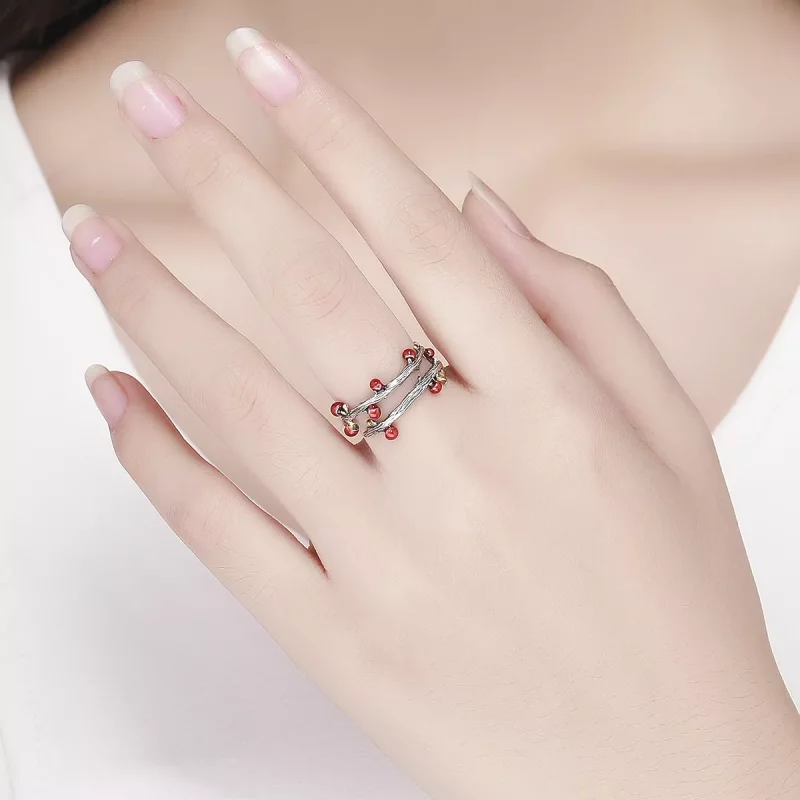 (afbeelding voor) Pandora Style Herfstkleuren Open Ring - SCR442 - Bekijken 5