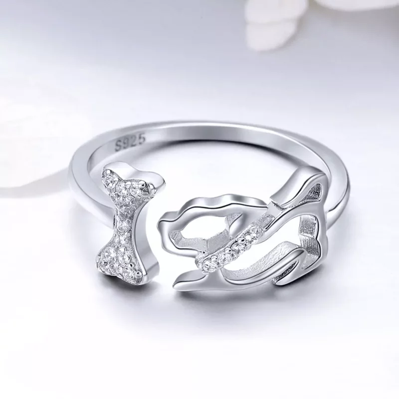 (afbeelding voor) Pandora Style Hondenbedrijf Open Ring - SCR416 - Bekijken 3