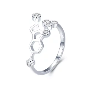 Pandora Style Honingraat Ring - SCR433 (afbeelding voor) Pandora Style Honingraat Ring - SCR433