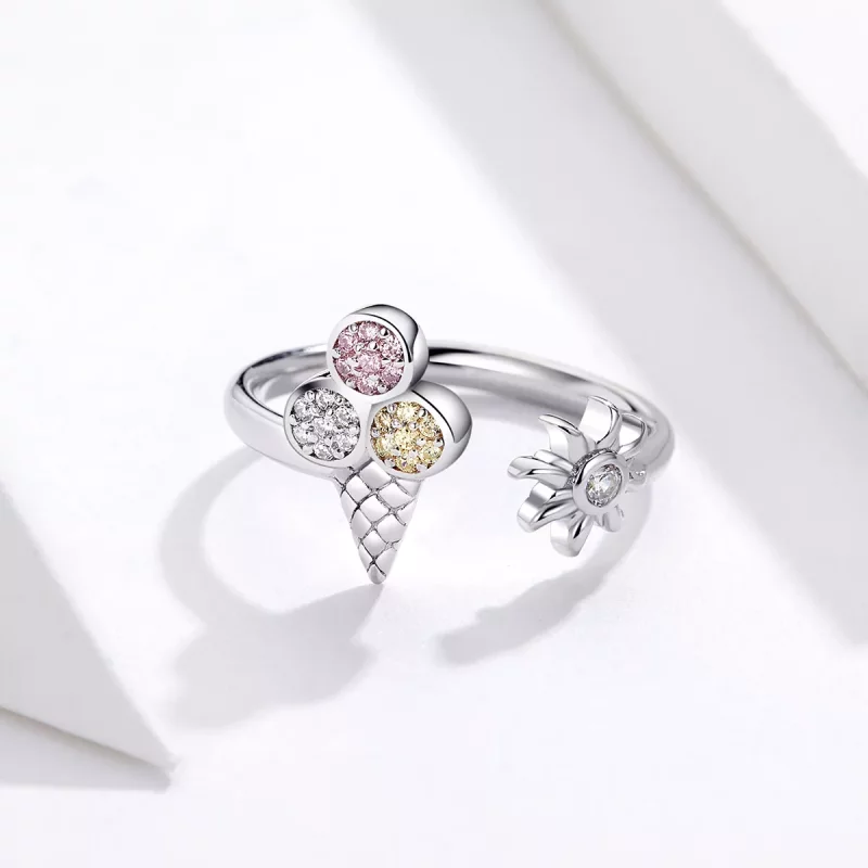 (afbeelding voor) Pandora Style Ijsje Open Ring - SCR529 - Bekijken 4