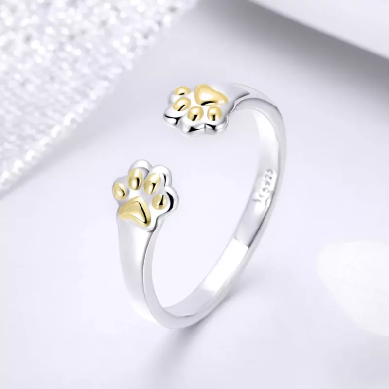 (afbeelding voor) Pandora Style Kattenpoot Open Ring - SCR430 - Bekijken 2