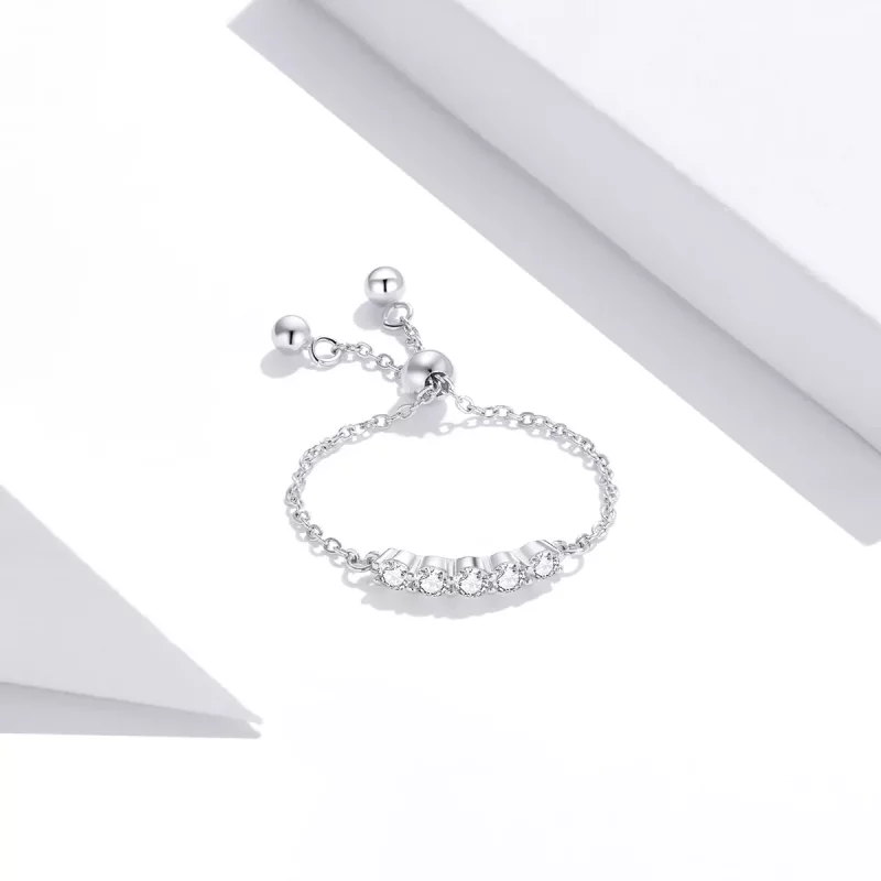 (afbeelding voor) Pandora Style Keten Open Ring - SCR699 - Bekijken 3
